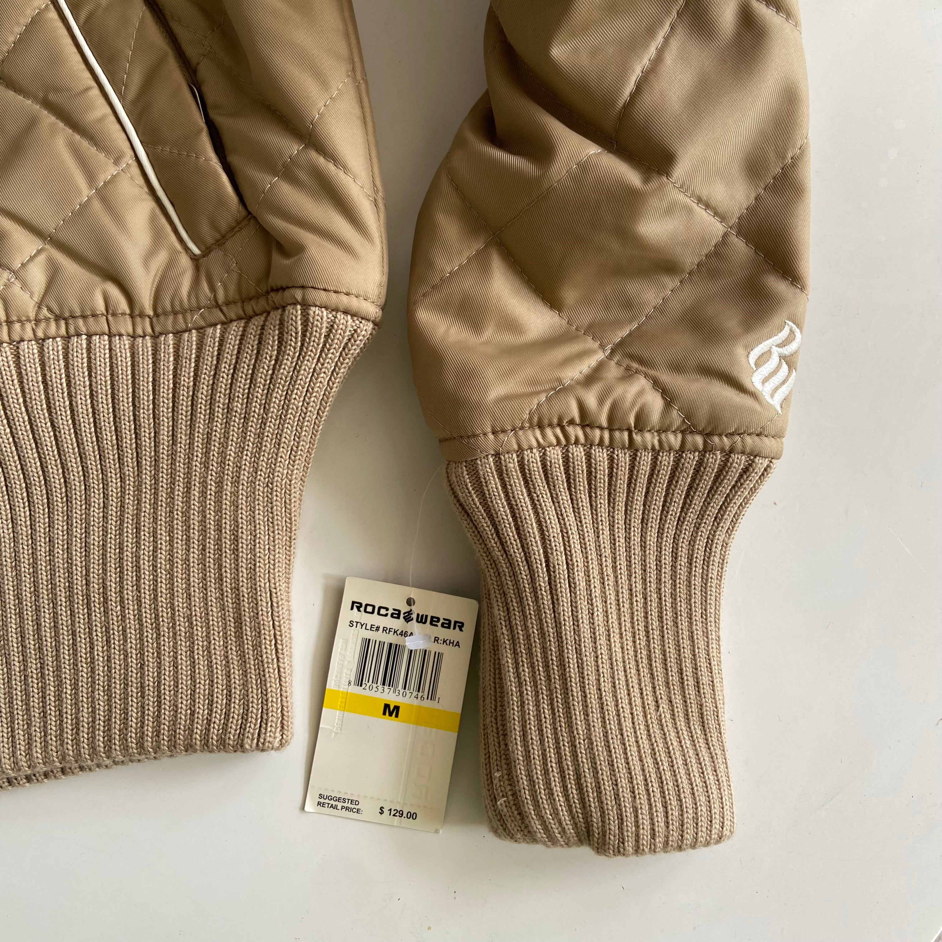 Y2k Rocawear Beige Puffer Jacket (S)