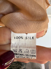 Vintage Euro Silk Dress (XS)