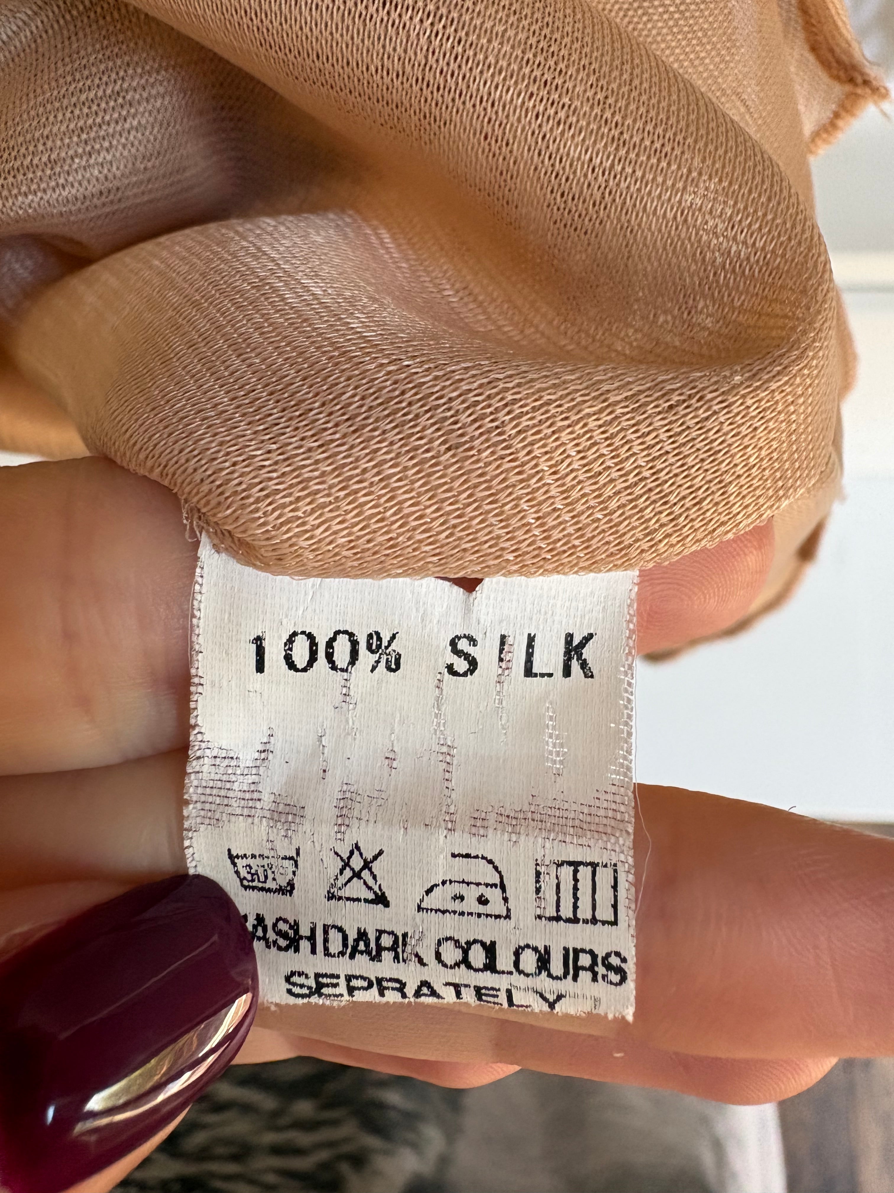 Vintage Euro Silk Dress (XS)