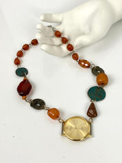 Multi colored beads watch ⏱️choker