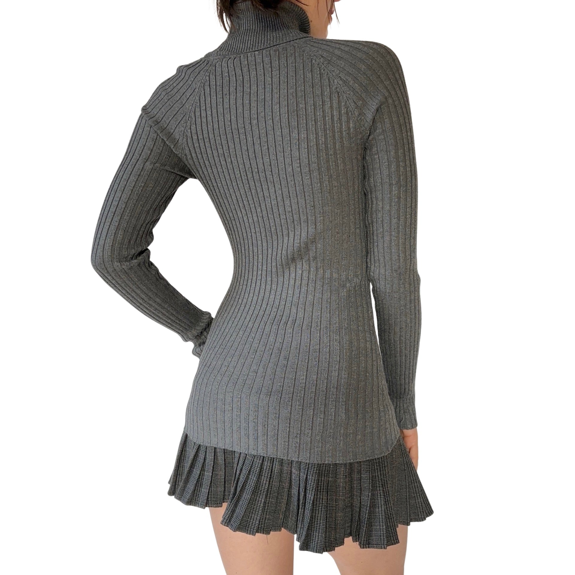 2000s Charcoal Ribbed Turtleneck (S)