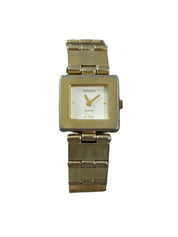 80s gold square Gruen watch