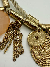 Gold Charm Rope Necklace