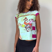 NWT Custo Barcelona graphic cotton tee (XS/S)