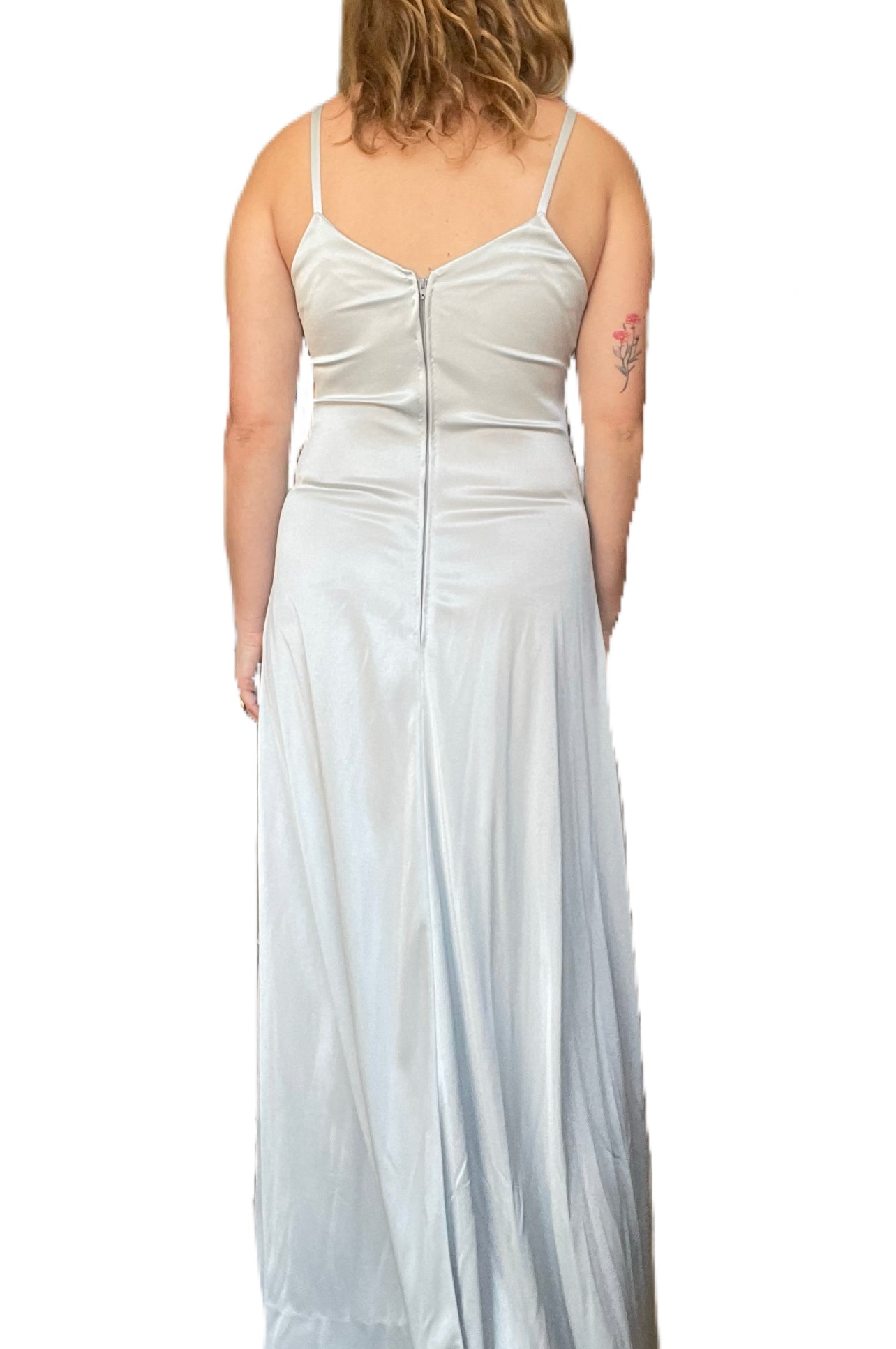 1970s Ice Princess Jersey Dress (M)