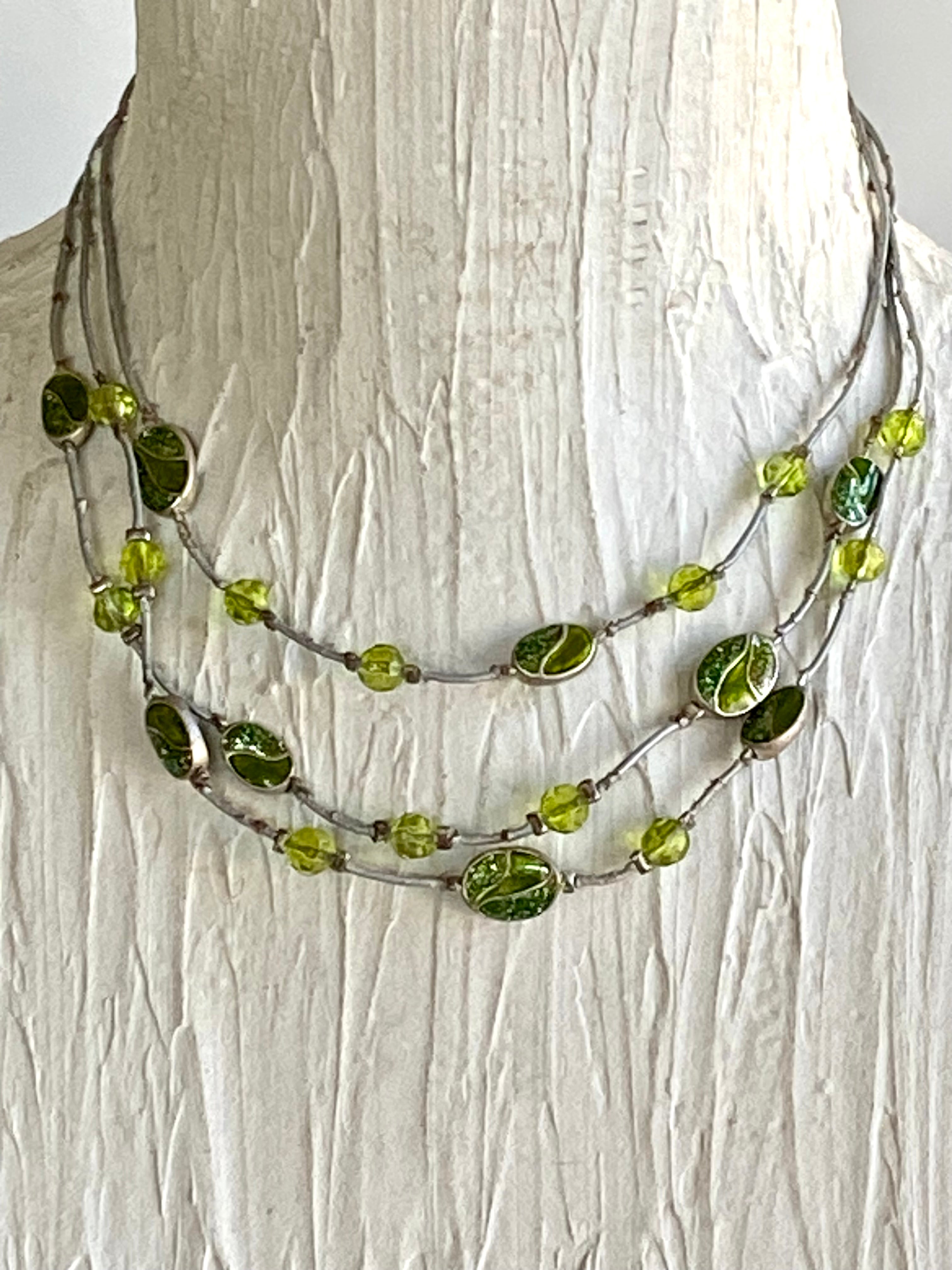 Lime green choker