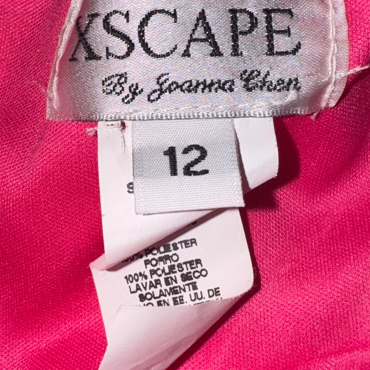 Y2K Satin Sunset Bubble Dress (L)