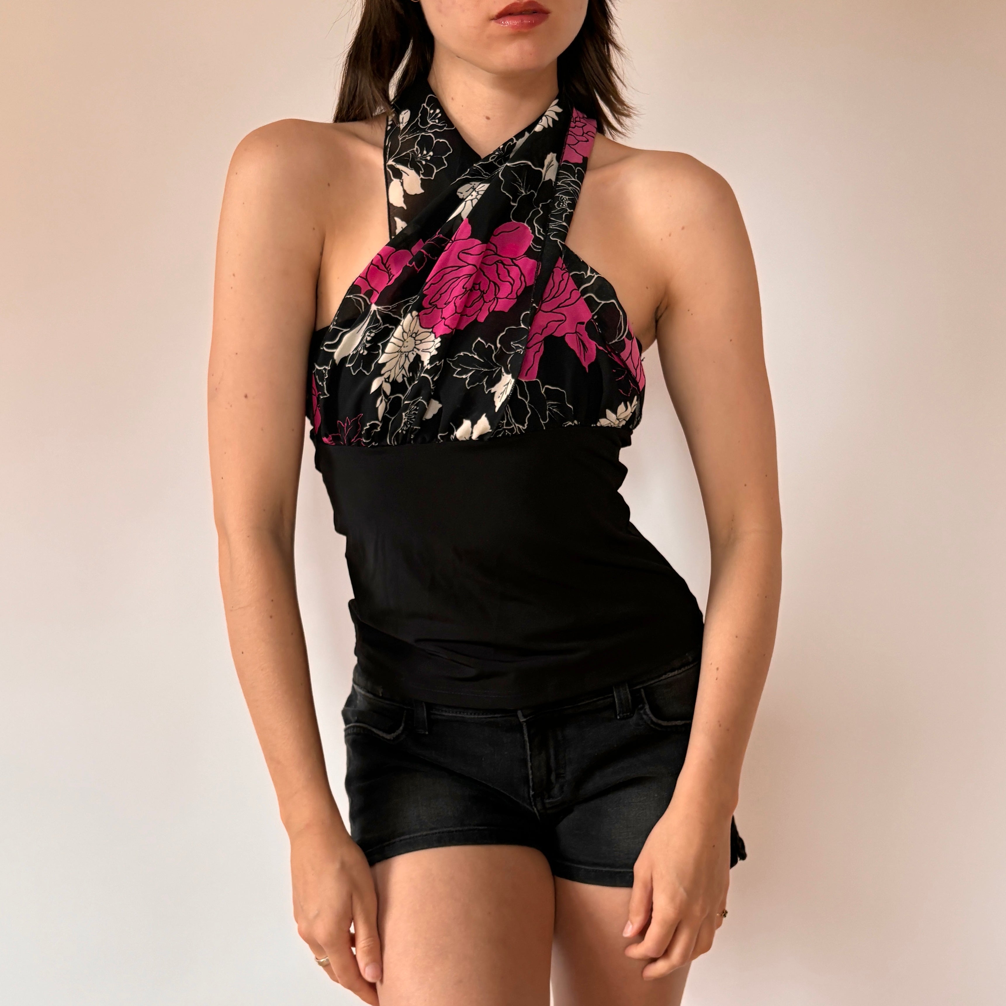 Y2K Convertible Scarf Top (S/M)