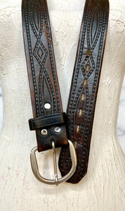 Vintage waist leather belt