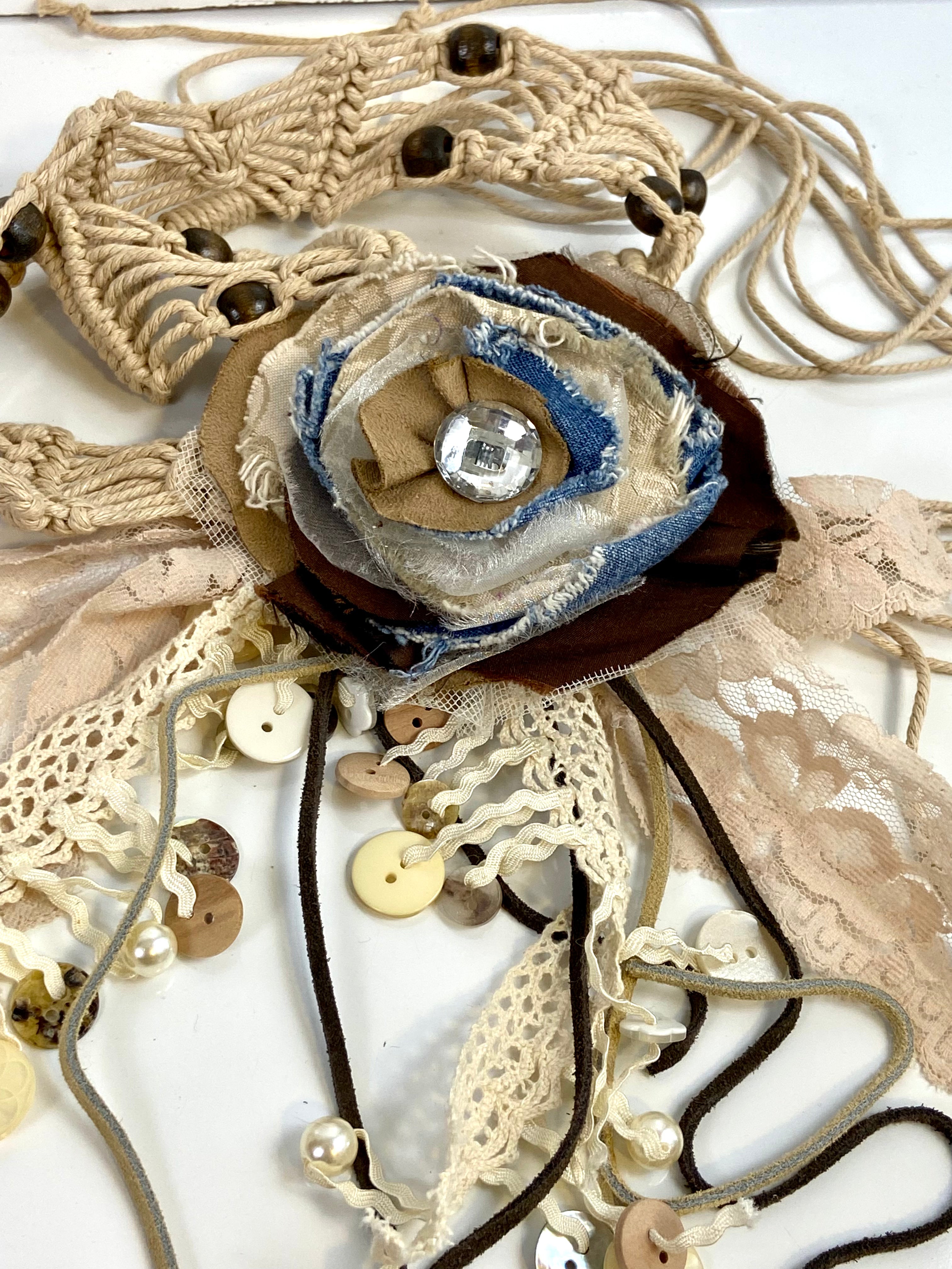 Flower boho belt