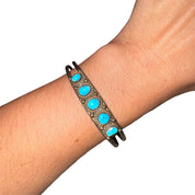 Vintage Turquoise & Silver Band