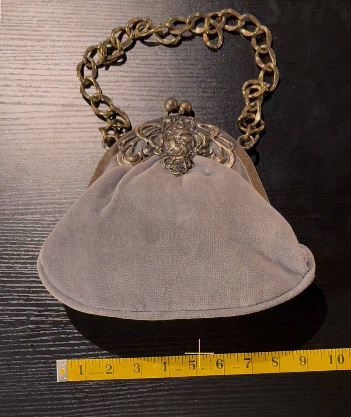Antique Victorian
Gray Velvet purse
