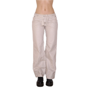 Y2K Beige Low Rise Cargo Pants (M)