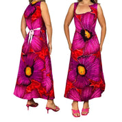 Silk Sequin Floral Maxi Dress (S)