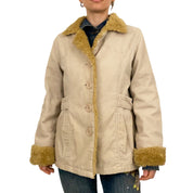 Mudd Corduroy Faux Fur Jacket (L)