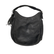 Vintage Replay Skull Leather Slouch Bag