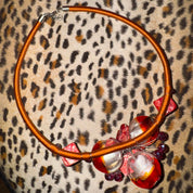 Vintage Wire-Wrapped Shell Flower Necklace