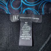 Vintage Silk Knit Scarf Detail Top (M)