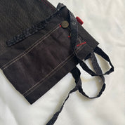 Italian Contrast Stitch Patchwork Capris (XS/S)