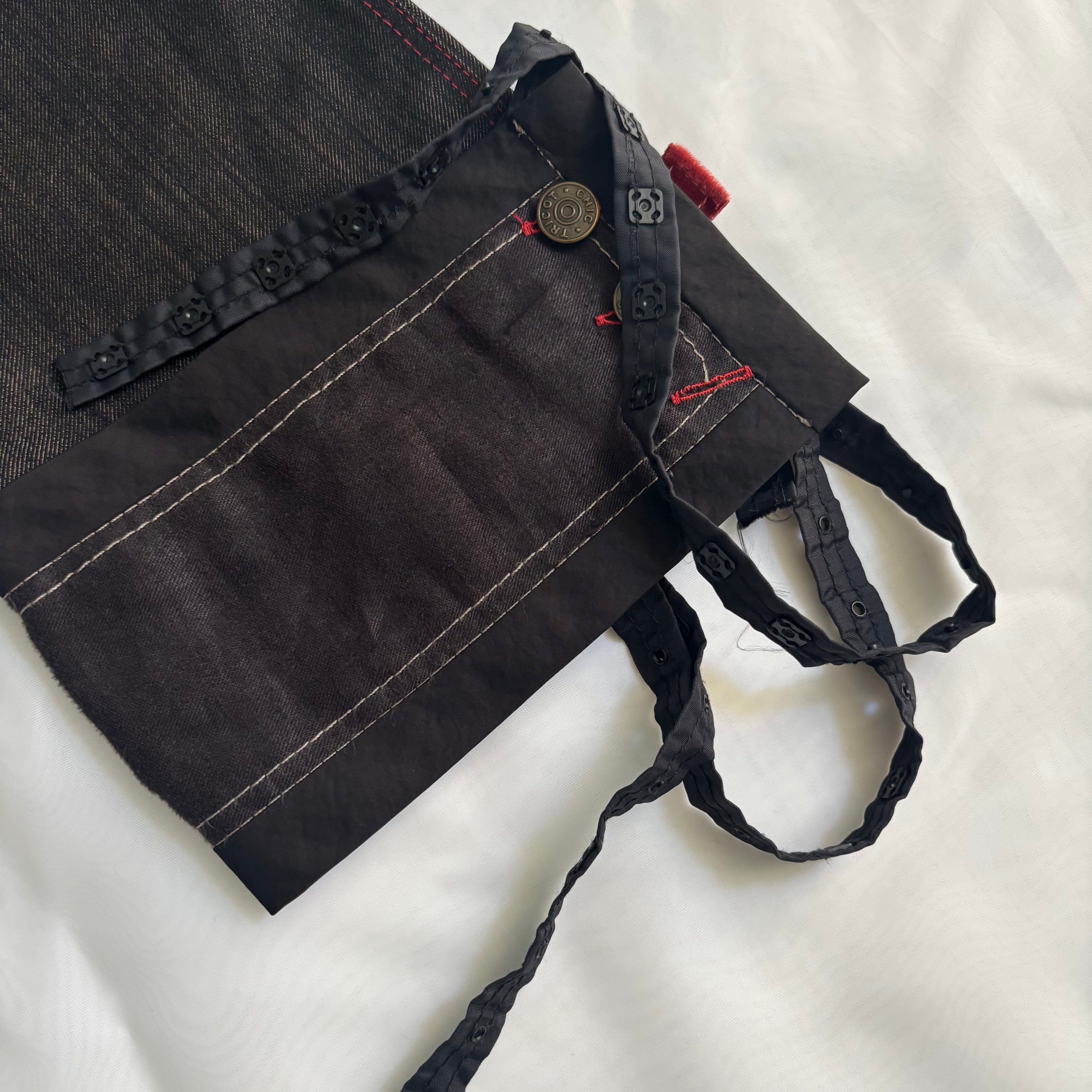 Italian Contrast Stitch Patchwork Capris (XS/S)