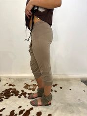 Vintage Italian Avant Garde Cropped Capri Trousers with Cuffs (S)