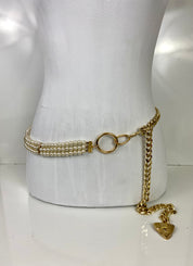 Pearl and gold belt