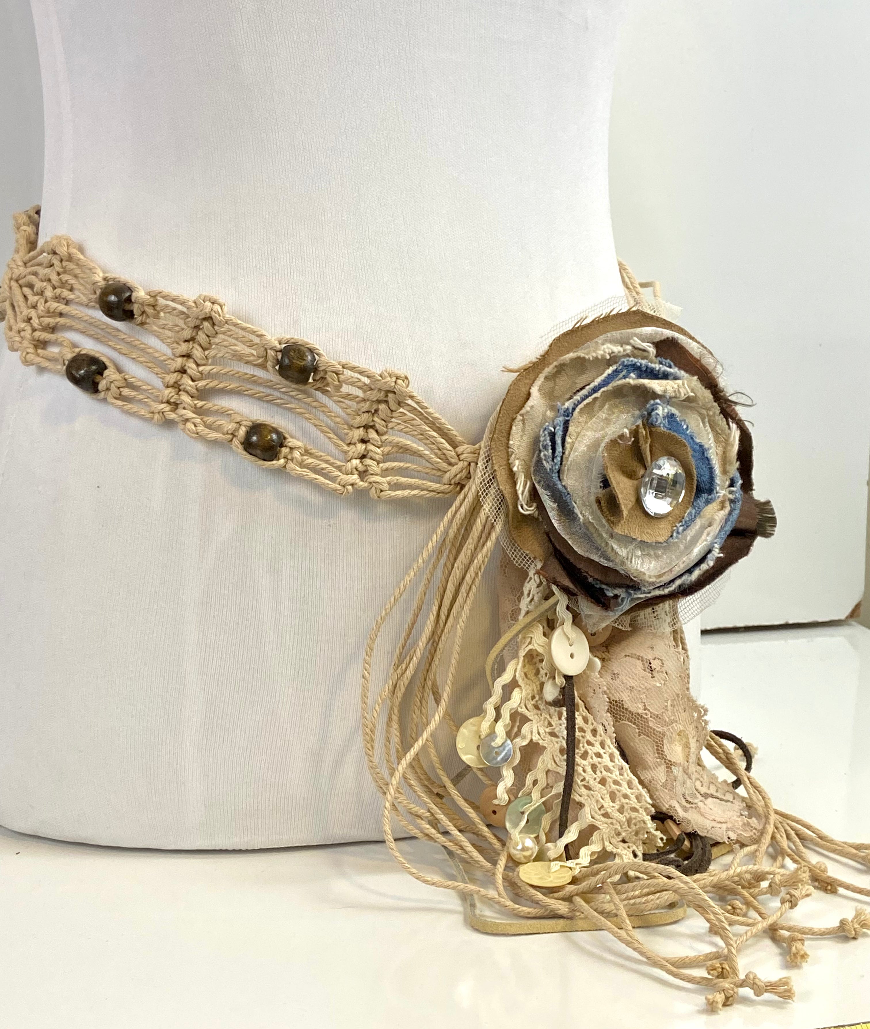 Flower boho belt