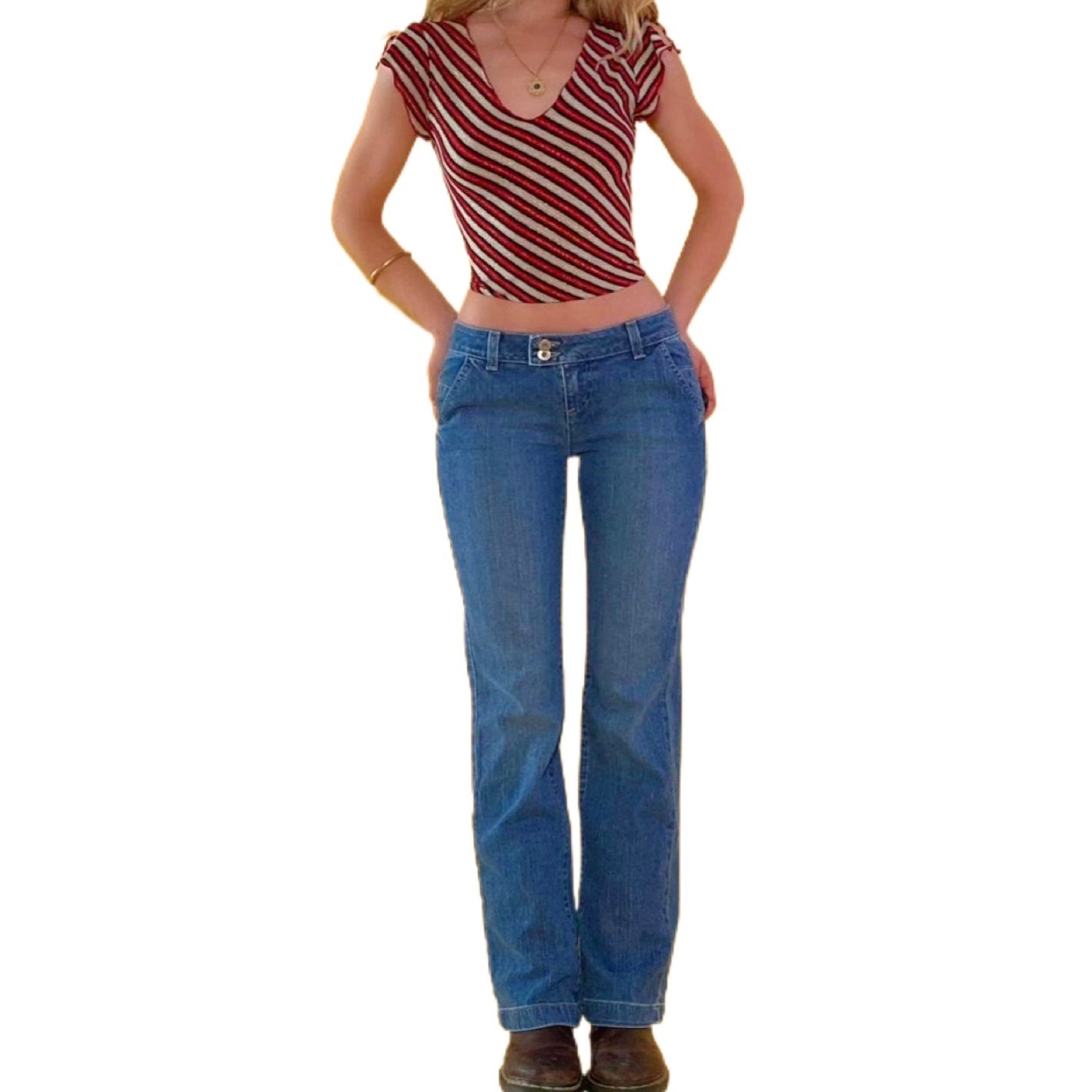 Y2k DKNY low rise jeans