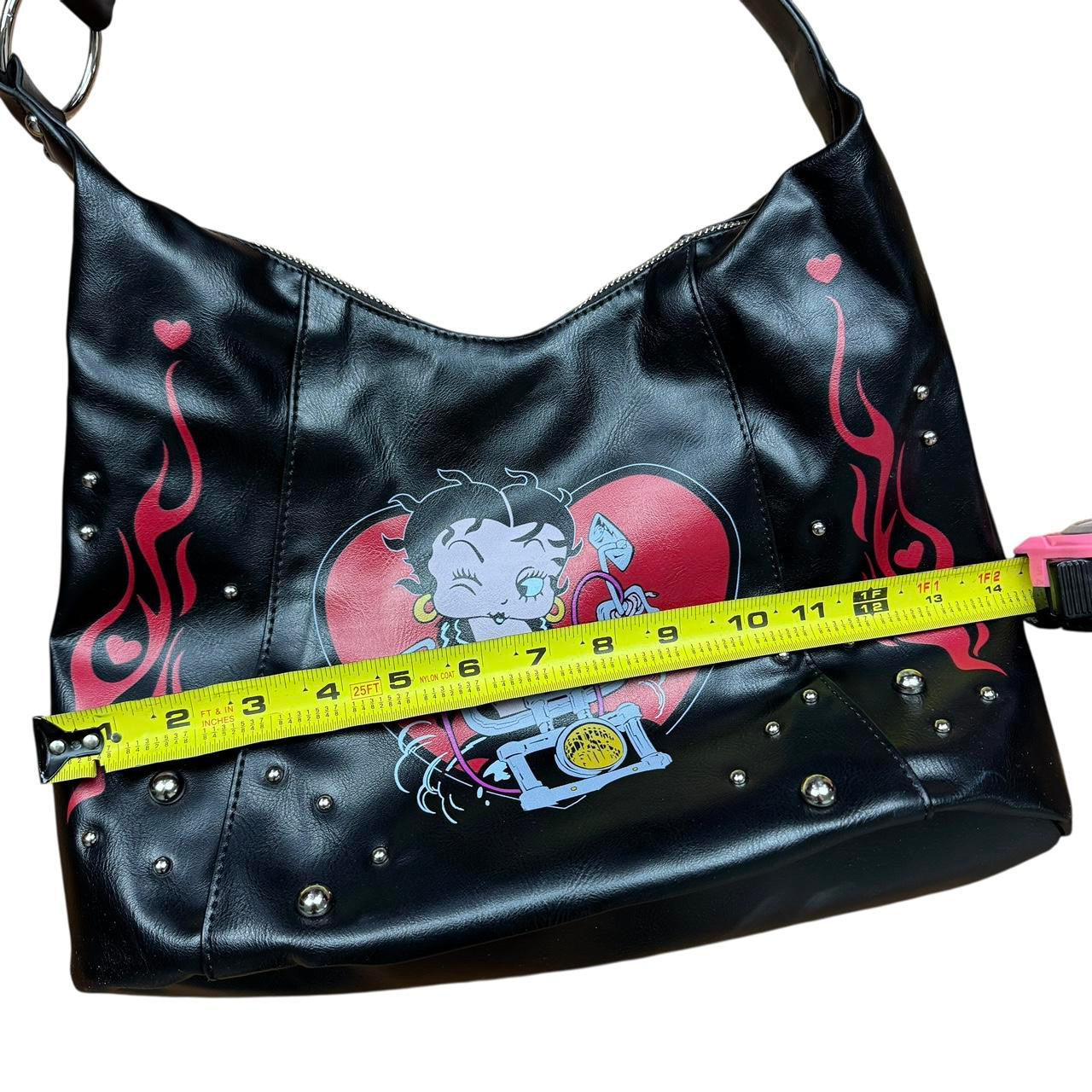 Betty Boop Studded Biker Bag
