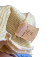 SS 1987 Archival Chanel Yellow Cashmere Sweater Top (M/L)