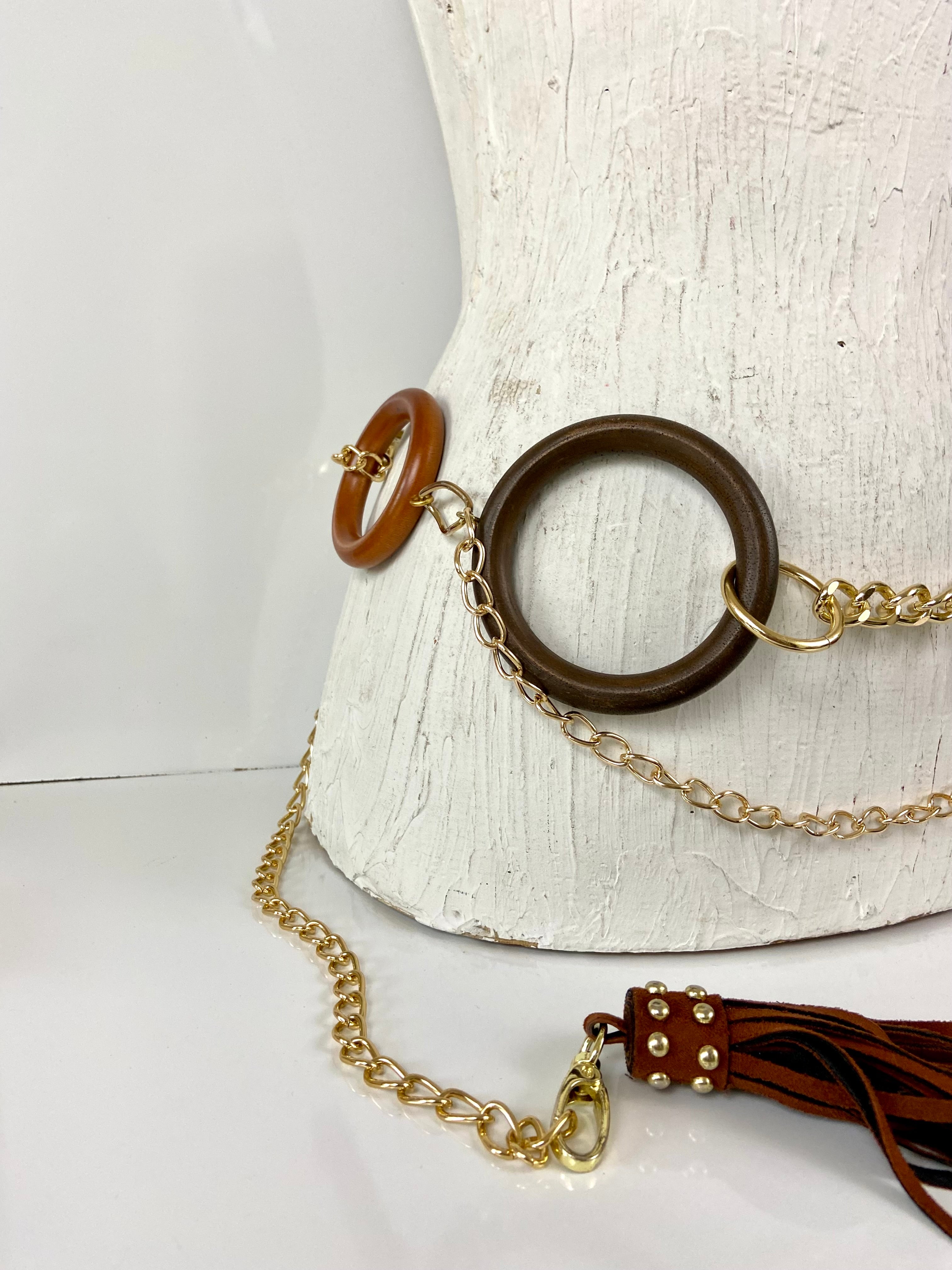 Wood circles 🔘 belt