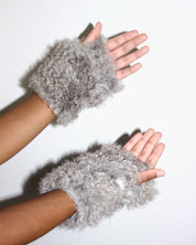 Japanese Rabbit Fur Poncho & Gloves Set (S)