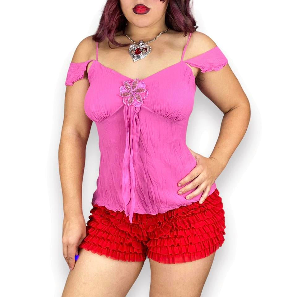 2000s Flower Fairy Babydoll Cami (S)