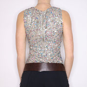 Y2K NICOLE MILLER Mermaid Sequin Top (S/M)