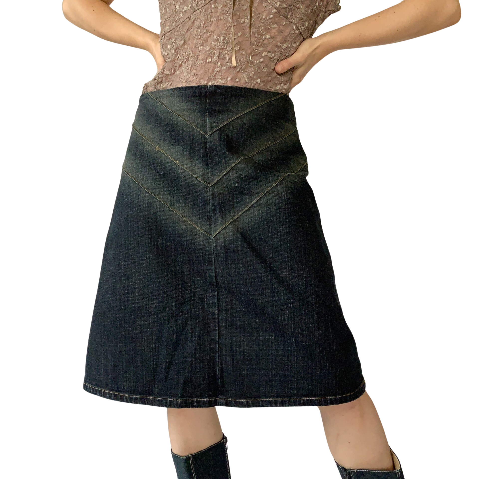 Y2K Denim Midi (M)