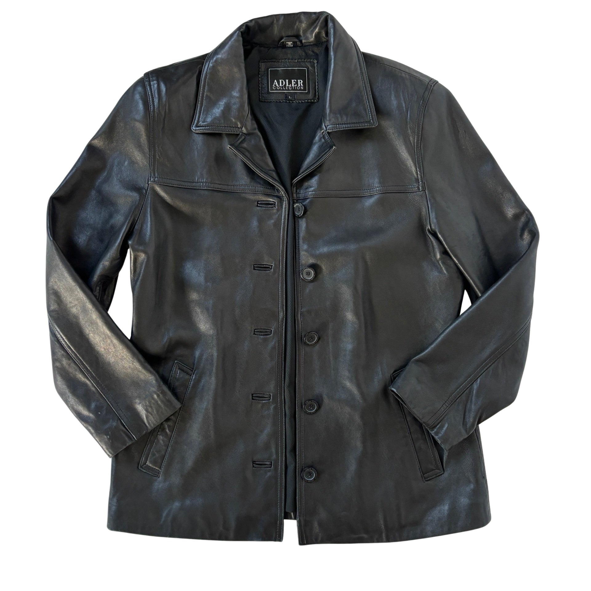 90s Leather Jacket (L)