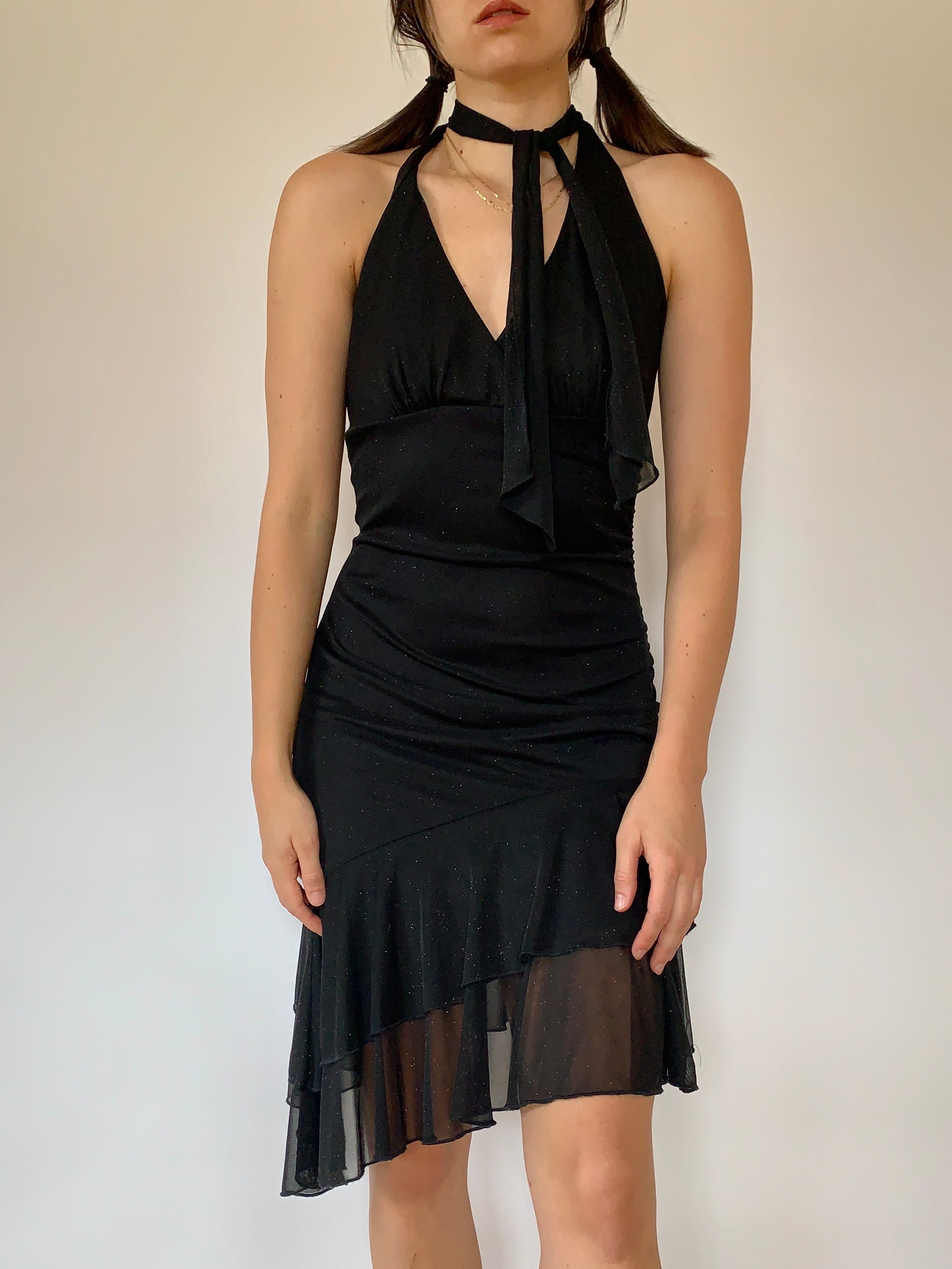Y2K Glitter Midi Dress - Small