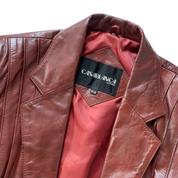 Vintage 1970s Leather Blazer (S)