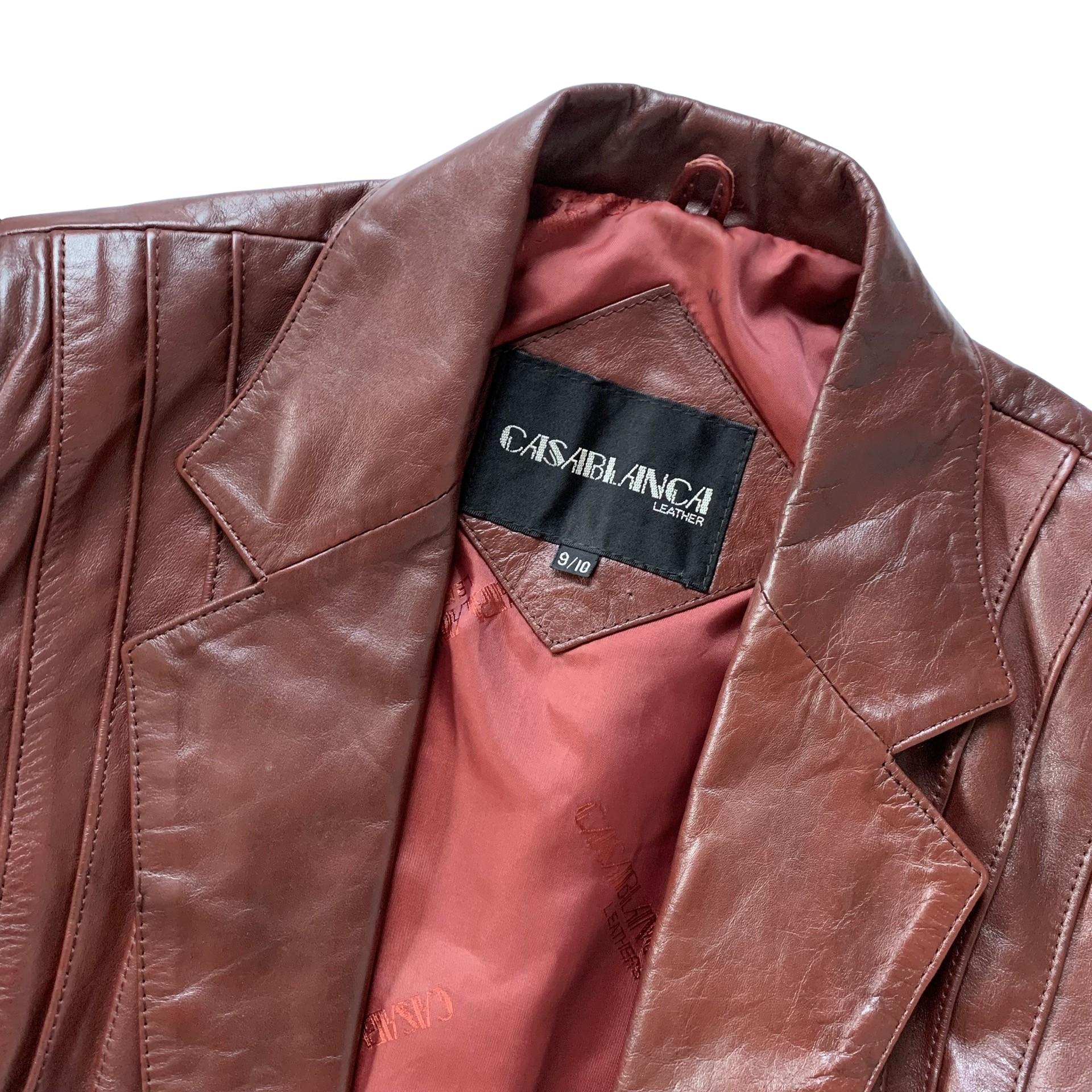 Vintage 1970s Leather Blazer (S)