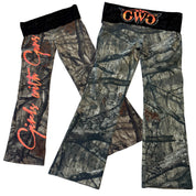 Y2K gwg mossy oak foldover flares (L)