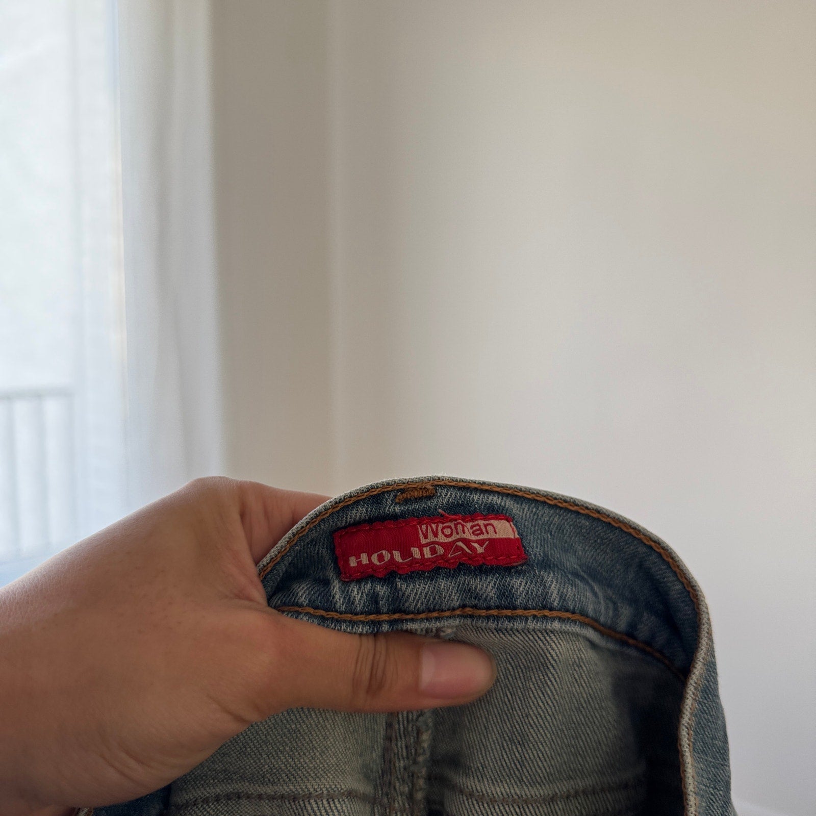 Vintage Italian Light Wash Flare Jeans (S)