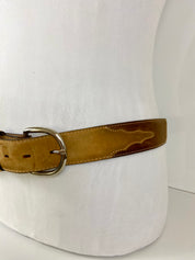 Silver creek western leather belt