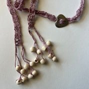 Heart Concho Buckle Fringe Scarf