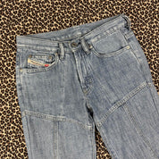 Diesel Stitching Detail Flare Jeans (S)