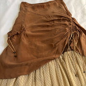 Euro Asymmetrical Ruched Skirt (M)