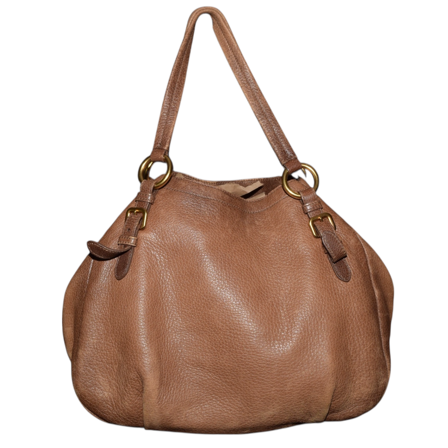 Vintage Prada Vitello Daino Tote Shoulder Bag