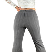 Early 2000s Back Zip Pinstripe Flares (XS)