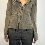 Vintage Mais il est le soleil Tie Parisian Top (S/M)