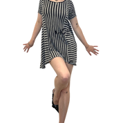 Vintage Killah Miss Sixty Striped Mini Dress (M)