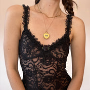 90s Noir Lace Mini Slip (XS)